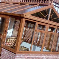 LIGHT OAK GABLE END CONSERVATORY