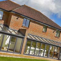 LEAN TO CONSERVATORY WITH PILLARS