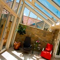 REVERSE LEAN TO CONSERVATORY