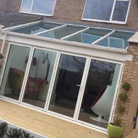 GLASS ROOF LEAN TO