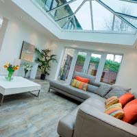 GLASS LANTERN ROOF